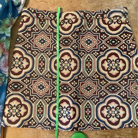 Topshop multicolour fitted mini tapestry skirt - Picture 11 of 12